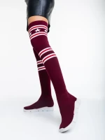 Pantofi sport dama grena din material textil Alisa