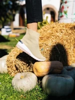 Pantofi sport dama bej din material textil Maren