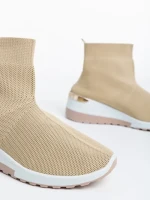 Pantofi sport dama bej din material textil Maren