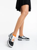 Pantofi sport dama negri din piele ecologica Mariapia