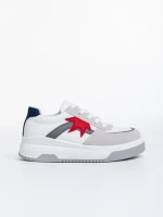 Pantofi sport dama albi din piele ecologica Anuja