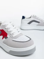 Pantofi sport dama albi din piele ecologica Anuja