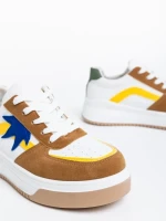 Pantofi sport dama camel din piele ecologica Anuja