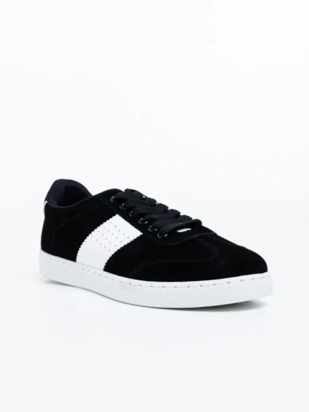 Pantofi sport barbati negri din piele ecologica Lyndon