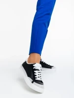 Pantofi sport dama negri din piele ecologica Giorgina