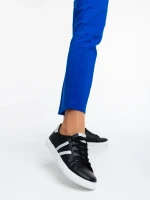 Pantofi sport dama negri din piele ecologica Virva