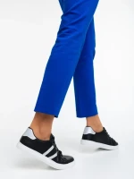 Pantofi sport dama negri din piele ecologica Virva