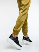 Pantofi sport dama negri din piele ecologica Doroteya