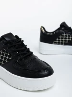 Pantofi sport dama negri din piele ecologica Doroteya