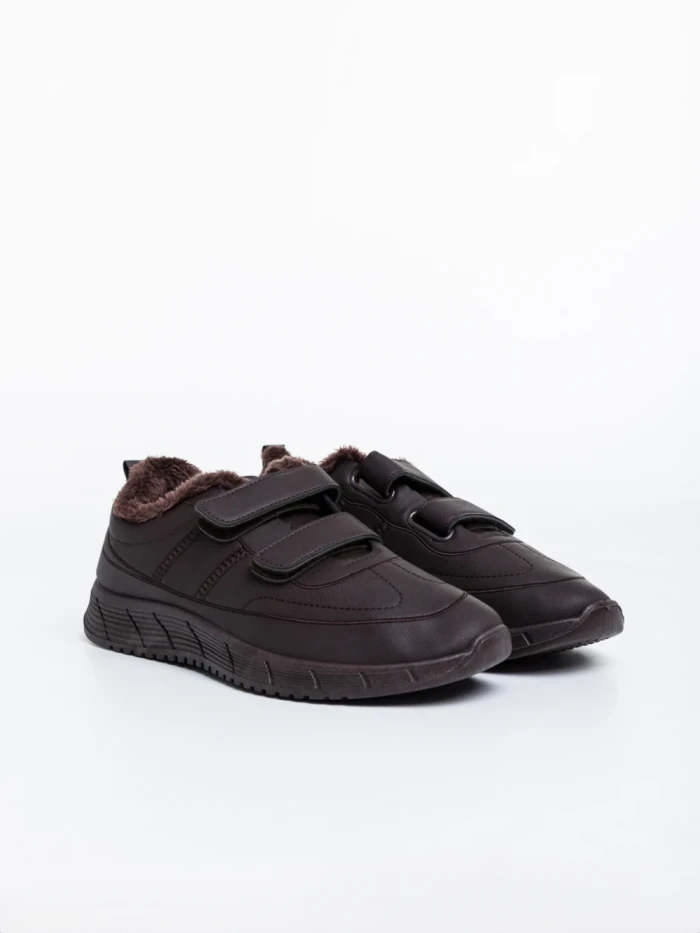 Pantofi sport barbati maro din piele ecologica Tristian