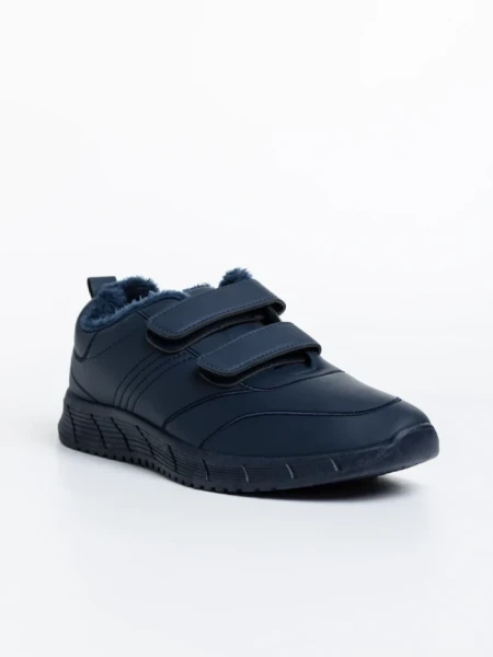 Pantofi sport barbati navy din piele ecologica Triton
