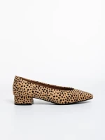 Pantofi dama leopard cu toc din piele ecologica Parvina