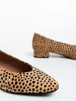 Pantofi dama leopard cu toc din piele ecologica Parvina