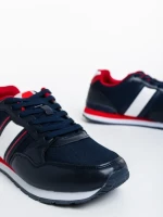 Pantofi sport barbati albastri din piele ecologica si material textil Cassio