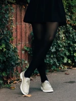 Pantofi casual dama bej din piele naturala lacuita Estebana