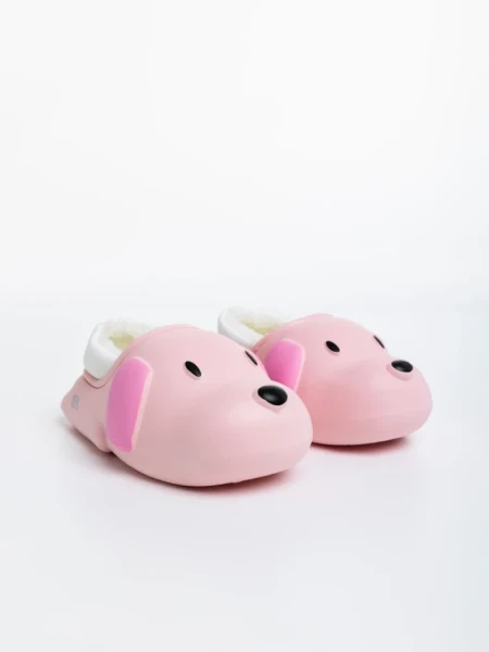 Papuci copii roz din polistiren Clef
