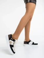 Pantofi sport dama negri din piele ecologica Adamina