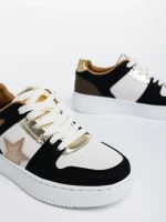 Pantofi sport dama negri din piele ecologica Adamina