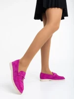 Mocasini dama mov din material textil Emmaline