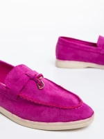 Mocasini dama mov din material textil Emmaline