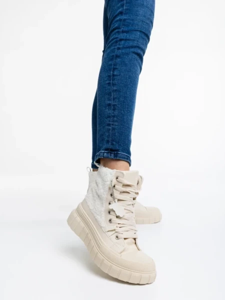 Tenisi dama bej din material textil Chyna