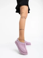 Papuci dama mov din material textil Pranvera