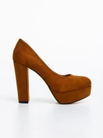 Pantofi dama camel din material textil Delmara