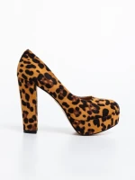 Pantofi dama leopard din material textil Delmara