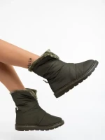 Cizme dama verzi din material textil Tayte
