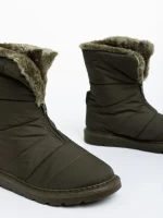 Cizme dama verzi din material textil Tayte