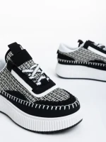 Pantofi sport dama negri din material textil Maelle
