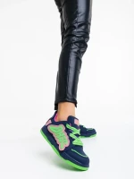 Pantofi sport dama albastri din piele ecologica Azurine