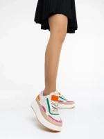 Pantofi sport dama bej din material textil Josalyn