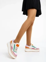 Pantofi sport dama bej din material textil Josalyn