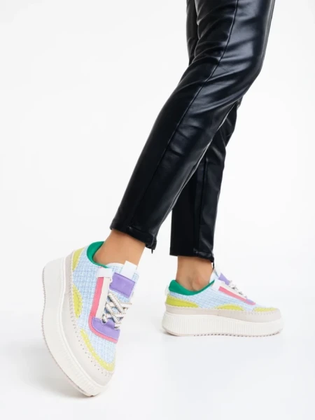 Pantofi sport dama albastri din material textil Josalyn