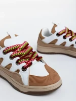 Pantofi sport dama bej din piele ecologica Ardala