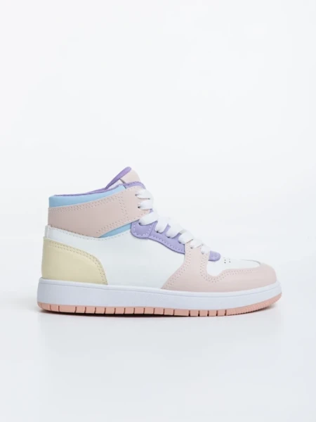 Pantofi sport copii roz din piele ecologica Berlia