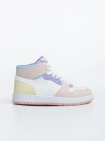 Pantofi sport copii roz din piele ecologica Berlia