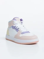 Pantofi sport copii roz din piele ecologica Berlia