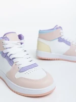 Pantofi sport copii roz din piele ecologica Berlia