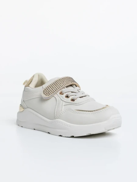 Pantofi sport copii bej din piele ecologica Idalis