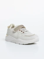 Pantofi sport copii bej din piele ecologica Idalis