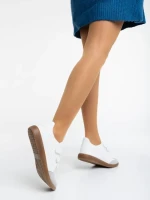 Pantofi sport dama albi din piele ecologica Raynor