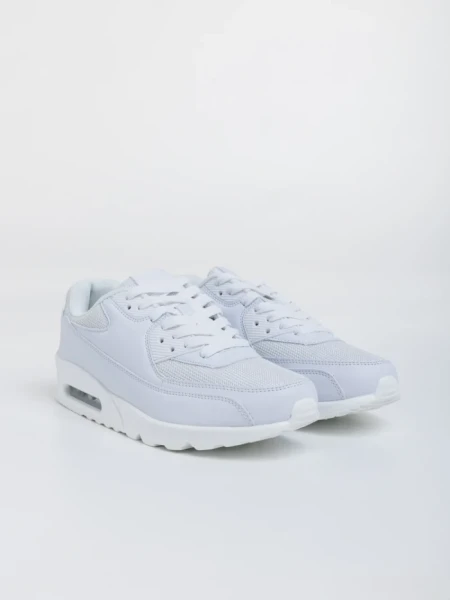 Pantofi sport barbati albi din piele ecologica Bram