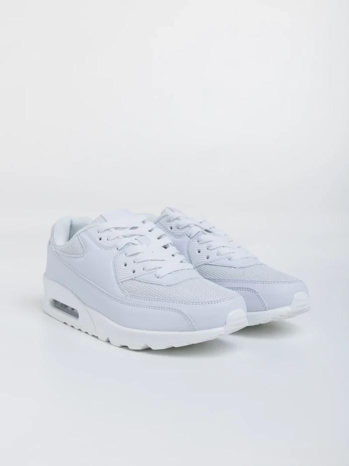 Pantofi sport barbati albi din piele ecologica Bram