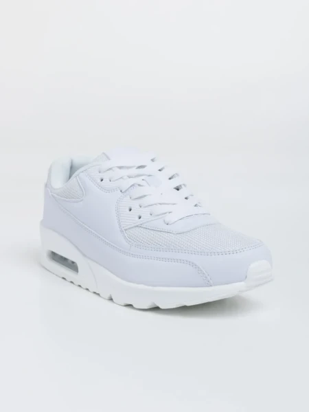 Pantofi sport barbati albi din piele ecologica Bram