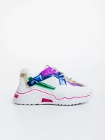 Pantofi sport dama albastri din piele ecologica Kamea