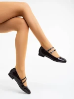 Mocasini dama maro din piele ecologica lacuita Zipora