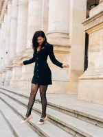 Mocasini dama bej din piele ecologica lacuita Zipora