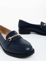 Mocasini dama albastri din piele ecologica Nicia